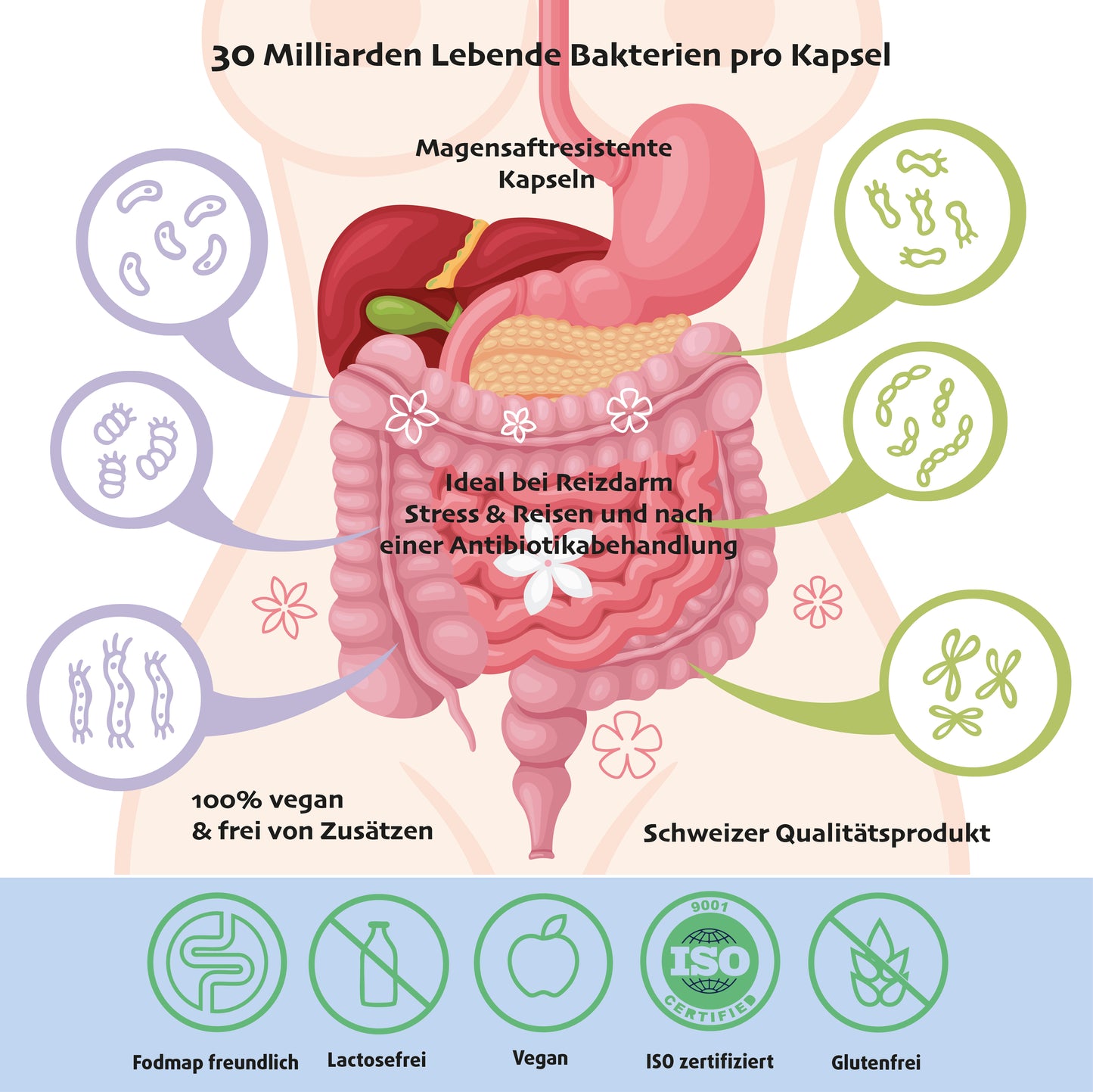 Biotic Gastro IBS™ – Probiotika Kapseln | La Curavida Swiss