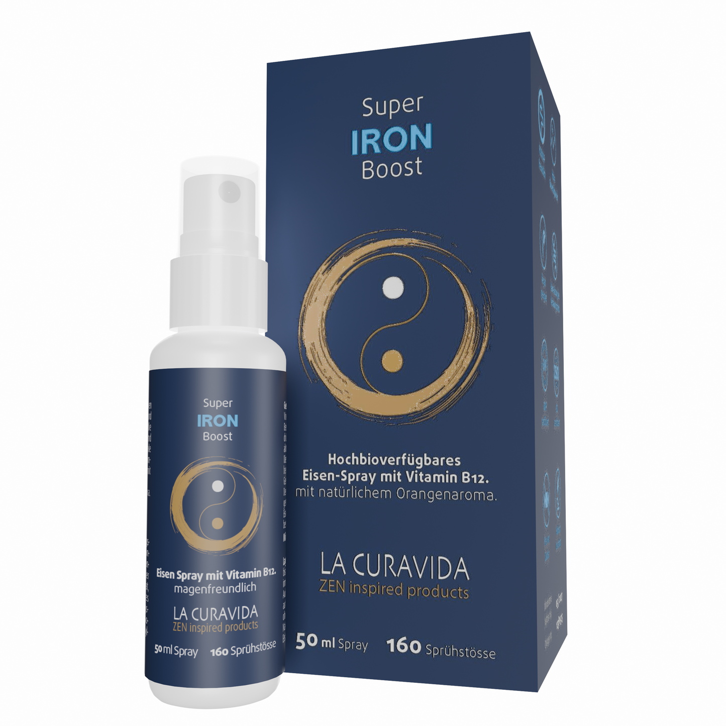 Super IRON Boost – Eisen + Vitamin B12 Mundspray | La Curavida Swiss